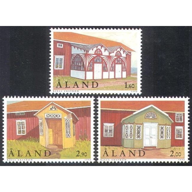 Aland (Finlanda) 1998 - Case tradiționale, arhitectura, serie neuzata