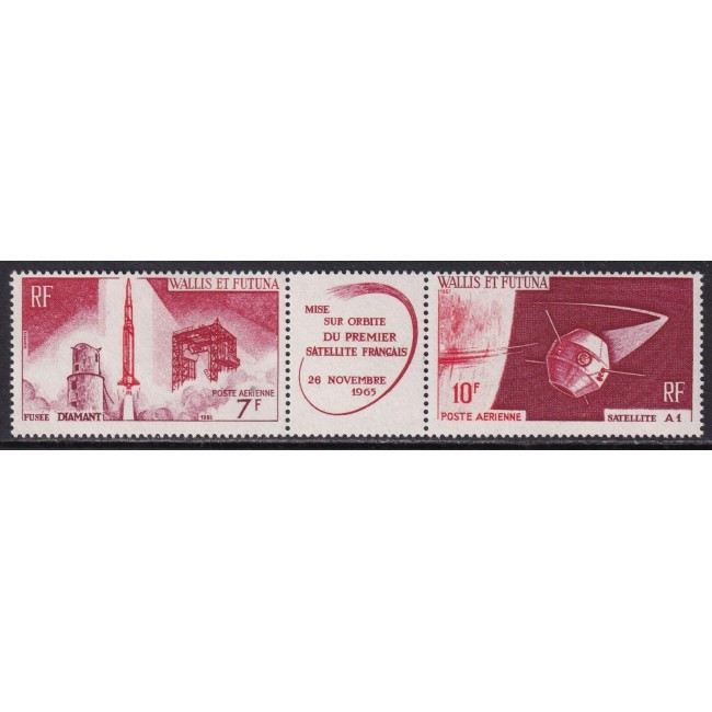 Wallis & Futuna 1966 - Primul satelit francez, serie neuzata Wallis & Futuna 1966 - Primul satelit francez, serie neuzata