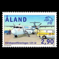 Aland (Finlanda) 1999 - UPU, avion, neuzat