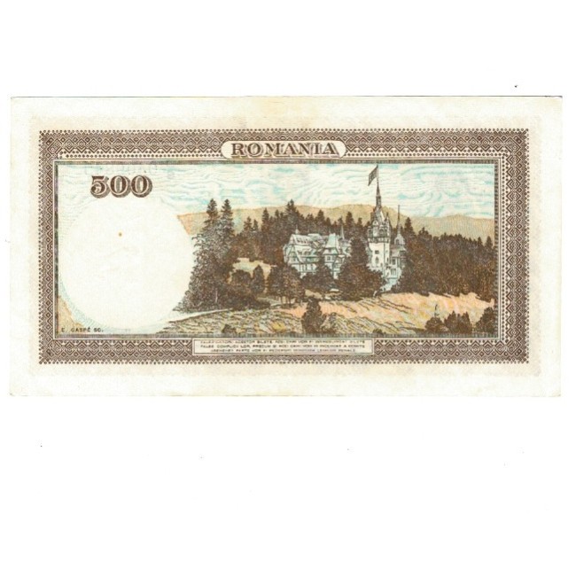 Romania 1941, 2 aprilie - 500 lei, circulata Romania 1941, 2 aprilie - 500 lei, circulata