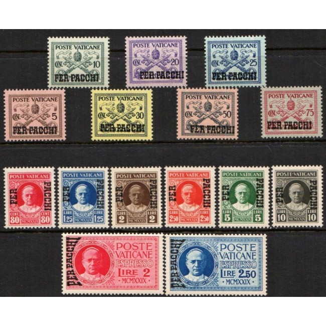 Vatican 1931 - Colete postale, serie neuzata Vatican 1931 - Colete postale, serie neuzata