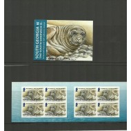 South Georgia 2004 - Fauna, carnet timbre autocolant neuzat