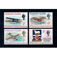 Falkland Islands 1969 - Avioane, aviație, serie neuzata