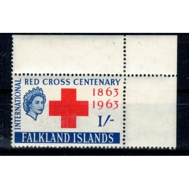 Falkland Islands 1963 - Crucea Rosie, 1Sh, neuzat Falkland Islands 1963 - Crucea Rosie, 1Sh, neuzat
