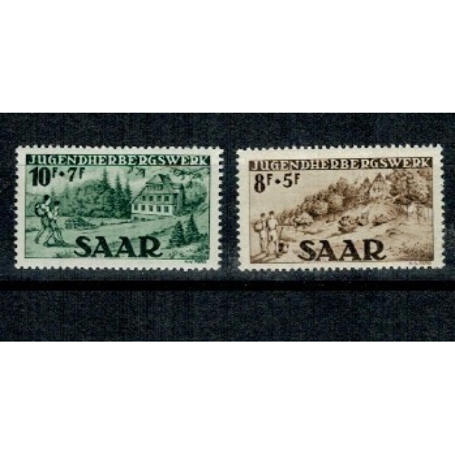 Saar 1949 - Munti, turism, serie neuzata Saar 1949 - Munti, turism, serie neuzata