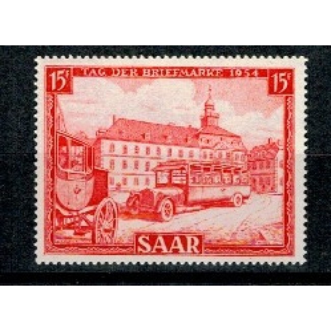 Saar 1954 - Ziua mărcii poștale, neuzat Saar 1954 - Ziua mărcii poștale, neuzat