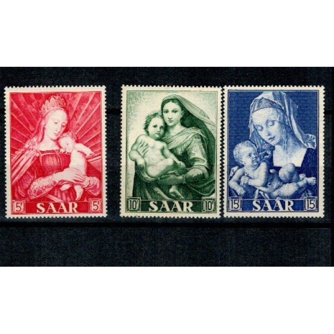 Saar 1954 - Picturi religioase, serie neuzata Saar 1954 - Picturi religioase, serie neuzata
