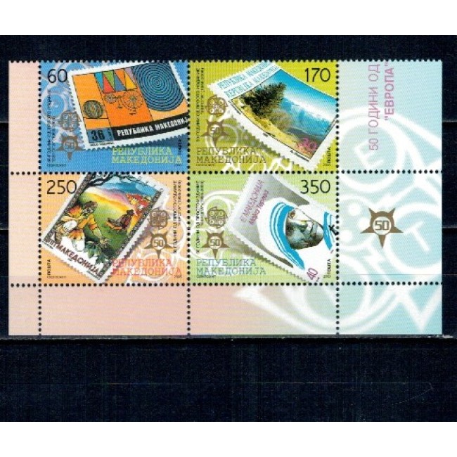 Macedonia 2005 - Europa, CEPT, timbru pe timbru, serie neuzata Macedonia 2005 - Europa, CEPT, timbru pe timbru, serie neuzata