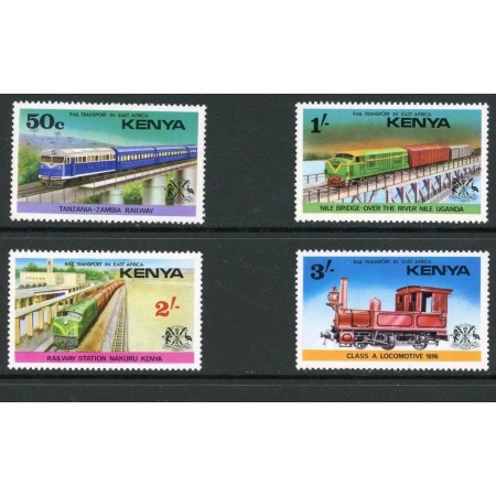 Kenya 1976 - Locomotive, serie neuzata Kenya 1976 - Locomotive, serie neuzata