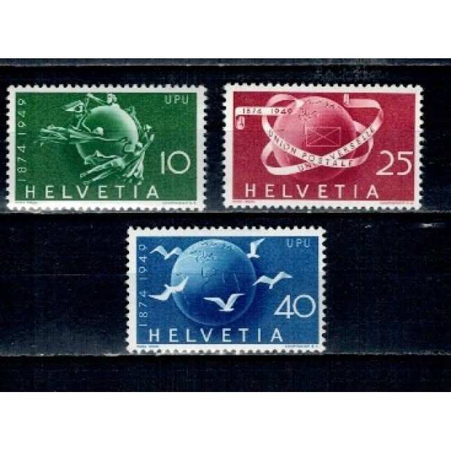Elvetia 1949 - UPU, aniversare, serie neuzata Elvetia 1949 - UPU, aniversare, serie neuzata