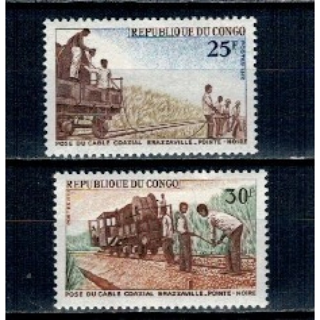 Congo 1970 - Cai ferate, serie neuzata Congo 1970 - Cai ferate, serie neuzata