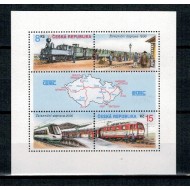 Cehia 2000 - Locomotive, cai ferate, transport, bloc neuzat