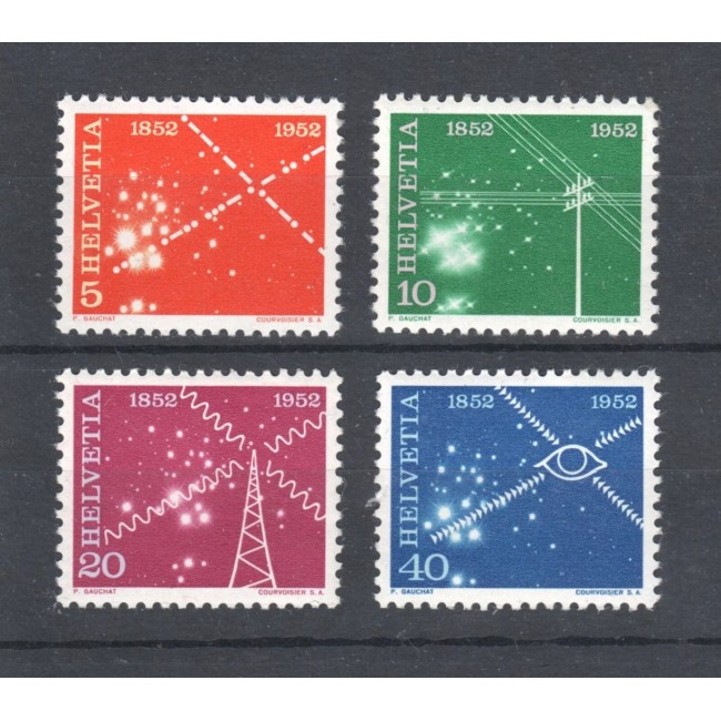 Elvetia 1952 - Comunicații, electricitate, serie neuzata Elvetia 1952 - Comunicații, electricitate, serie neuzata
