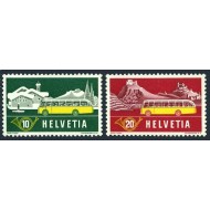 Elvetia 1953 - Autobuz, transport, Alpine Post, serie neuzata