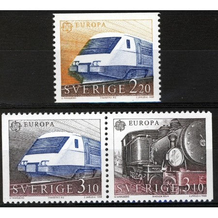 Suedia 1988 - Europa, transport, trenuri, serie neuzata Suedia 1988 - Europa, transport, trenuri, serie neuzata