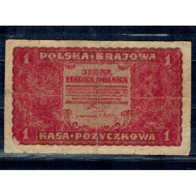 Polonia 1919 - 1 marka, circulata