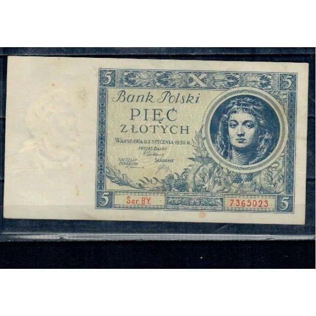 Polonia 1930 - 5 zloty, circulata