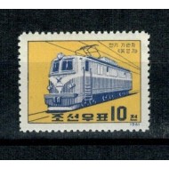 DPR Korea 1961 - Locomotiva electrica, neuzat