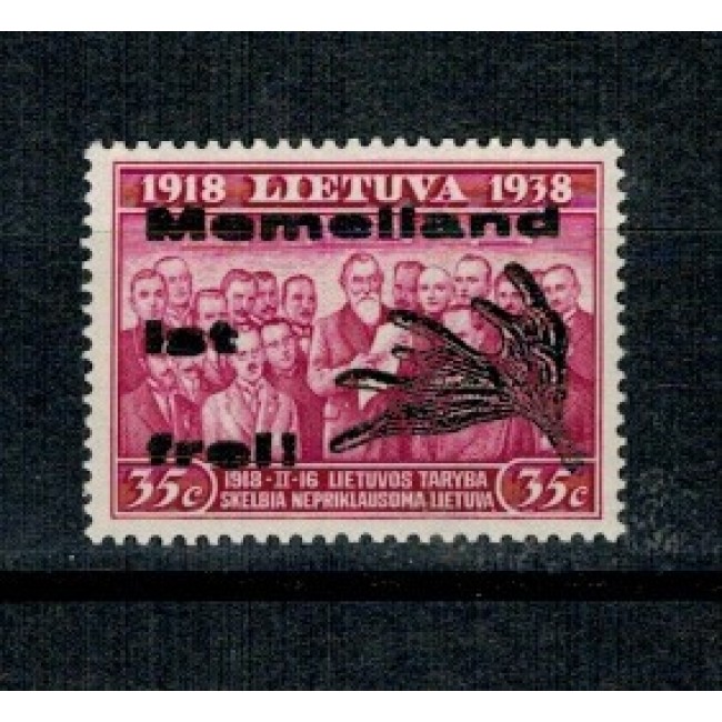 Memelgebiet 1939 - Mi.No.III.II nestampilat, cu sarniera Memelgebiet 1939 - Mi.No.III.II nestampilat, cu sarniera