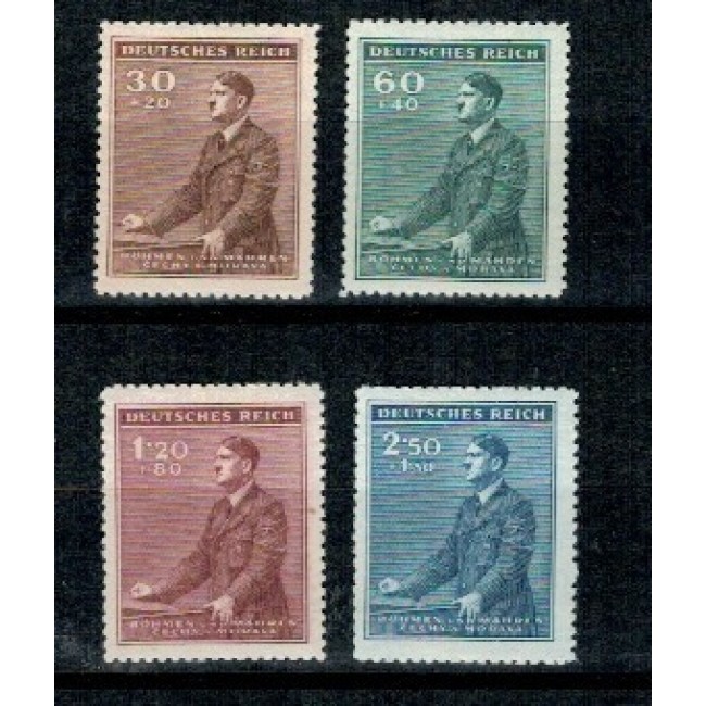 Bohemia & Moravia 1942 - Ziua lui Hitler, serie neuzata Bohemia & Moravia 1942 - Ziua lui Hitler, serie neuzata
