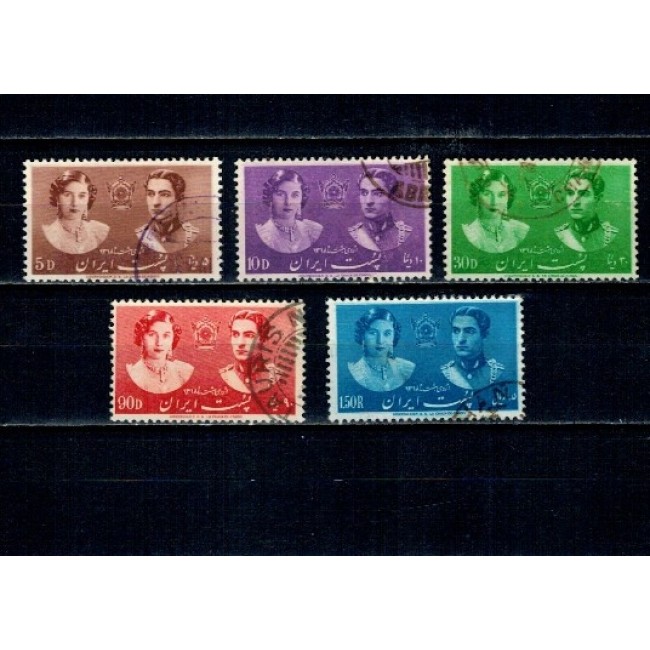 Iran 1939 - Royal Wedding, personalități, serie stampilata Iran 1939 - Royal Wedding, personalități, serie stampilata