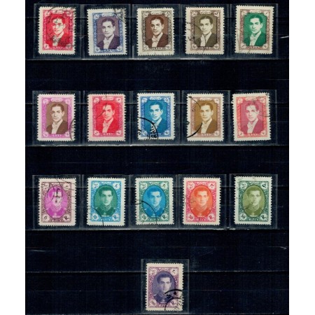 Iran 1956/57 - Uzuale Mohammad Reza Shah Pahlavi, personalități, serie stampilata incompleta Iran 1956/57 - Uzuale Mohammad Reza Shah Pahlavi, personalități, serie stampilata incompleta