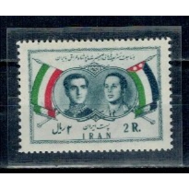 Iran 1957 - Shah Pahlavi si Regele Faisal II al Irakului, neuzat