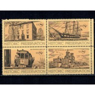 SUA 1971 - Clădiri istorice, transport, serie neuzata