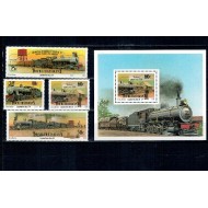 Bophuthatswana 1991 - Locomotive, trenuri, serie si colita neuzata