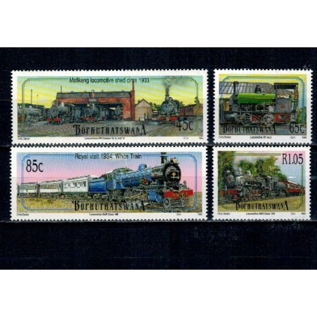 Bophuthatswana 1993 - Locomotive, trenuri, serie neuzata Bophuthatswana 1993 - Locomotive, trenuri, serie neuzata