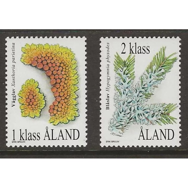 Aland (Finlanda) 1999 - Licheni, flora, serie neuzata Aland (Finlanda) 1999 - Licheni, flora, serie neuzata