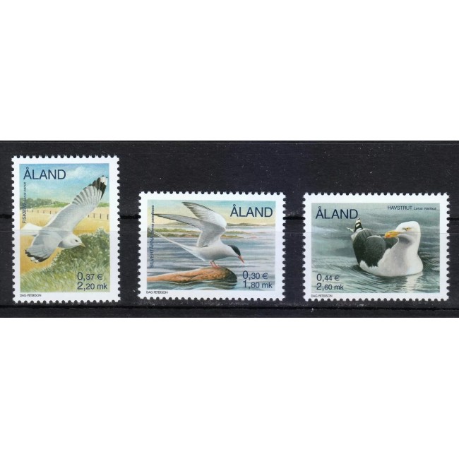 Aland (Finlanda) 2000 - Păsări, fauna, serie neuzata Aland (Finlanda) 2000 - Păsări, fauna, serie neuzata