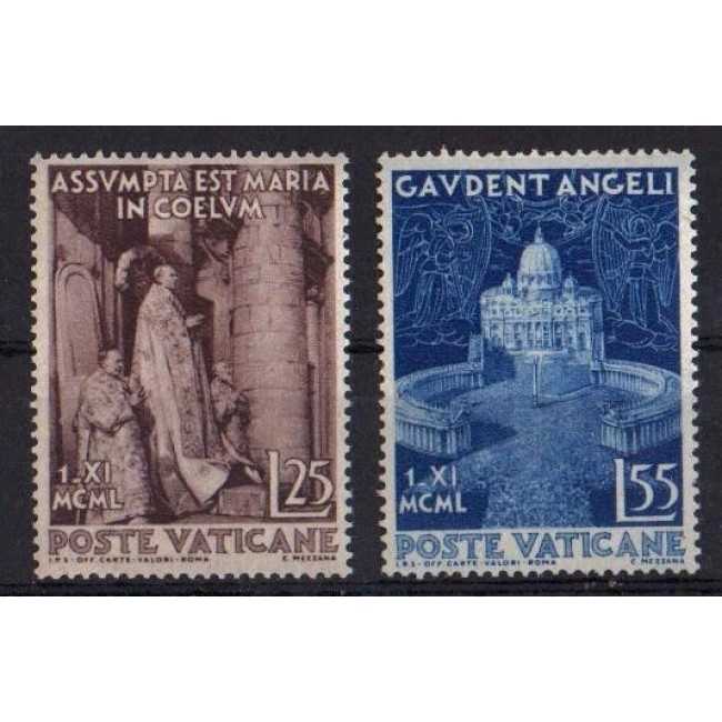 Vatican 1951 - Santa Maria Assunta, serie neuzata Vatican 1951 - Santa Maria Assunta, serie neuzata