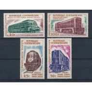 Centrafricaine Republic 1963 - Locomotive, trenuri, cai ferate, serie neuzata