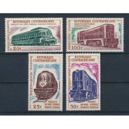 Centrafricaine Republic 1963 - Locomotive, trenuri, cai ferate, serie neuzata Centrafricaine Republic 1963 - Locomotive, trenuri, cai ferate, serie neuzata