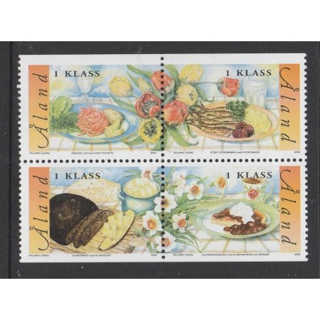 Aland (Finlanda) 2002 - Feluri de mâncare tradiționale, serie neuzata Aland (Finlanda) 2002 - Feluri de mâncare tradiționale, serie neuzata