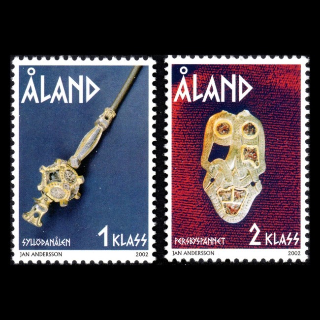 Aland (Finlanda) 2002 - Artefacte din Epoca Fierului, arheologie, serie neuzata Aland (Finlanda) 2002 - Artefacte din Epoca Fierului, arheologie, serie neuzata
