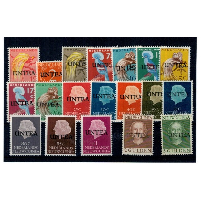 West New Guinea (UNTEA) 1962 - Uzuale Noua Guinee Olandeza cu supratipar, serie neuzata West New Guinea (UNTEA) 1962 - Uzuale Noua Guinee Olandeza cu supratipar, serie neuzata