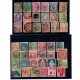 Japonia - Lot timbre vechi, stampilate, pe 4 cartoane de expunere Japonia - Lot timbre vechi, stampilate, pe 4 cartoane de expunere