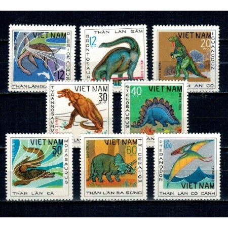 Vietnam 1979 - Fauna preistorica, serie nestampilata Vietnam 1979 - Fauna preistorica, serie nestampilata