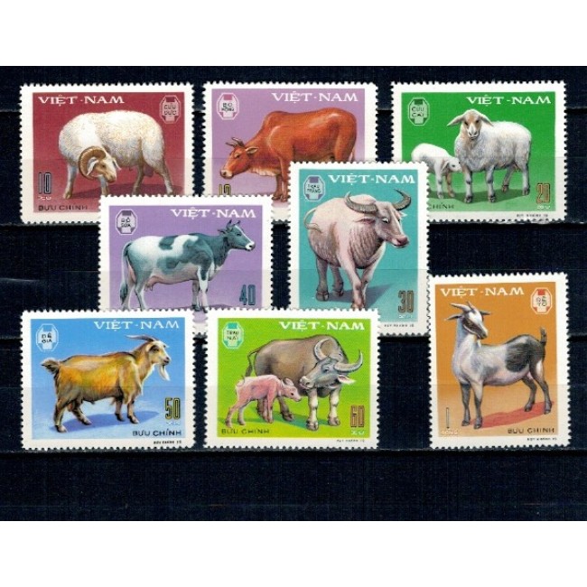 Vietnam 1979 - Animale domestice, serie nestampilata Vietnam 1979 - Animale domestice, serie nestampilata