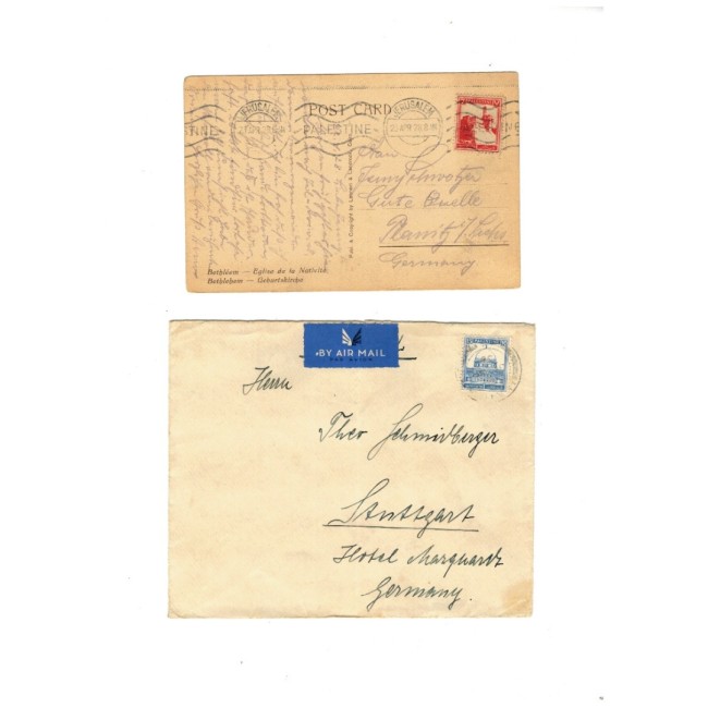 Palestina 1921-1932 - Mandatul britanic, lot timbre stampilate, cu dubluri, si doua circulații Palestina 1921-1932 - Mandatul britanic, lot timbre stampilate, cu dubluri, si doua circulații