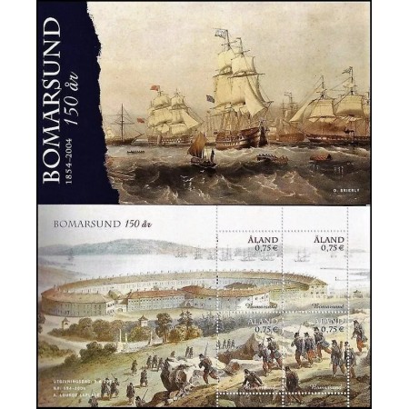 Aland (Finlanda) 2004 - Fortăreața Bomarsund, bătălie navala, carnet filatelic neuzat Aland (Finlanda) 2004 - Fortăreața Bomarsund, bătălie navala, carnet filatelic neuzat