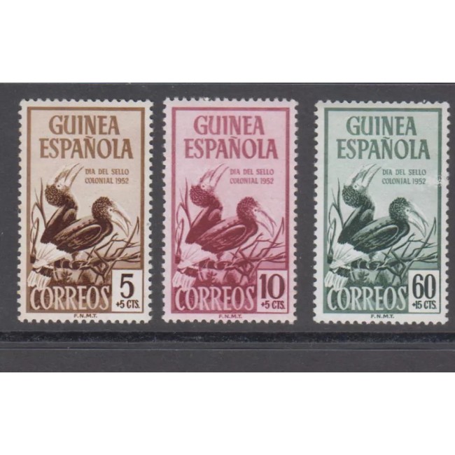 Guinea Spaniola 1952 - Ziua marcii postale, păsări, serie neuzata Guinea Spaniola 1952 - Ziua marcii postale, păsări, serie neuzata