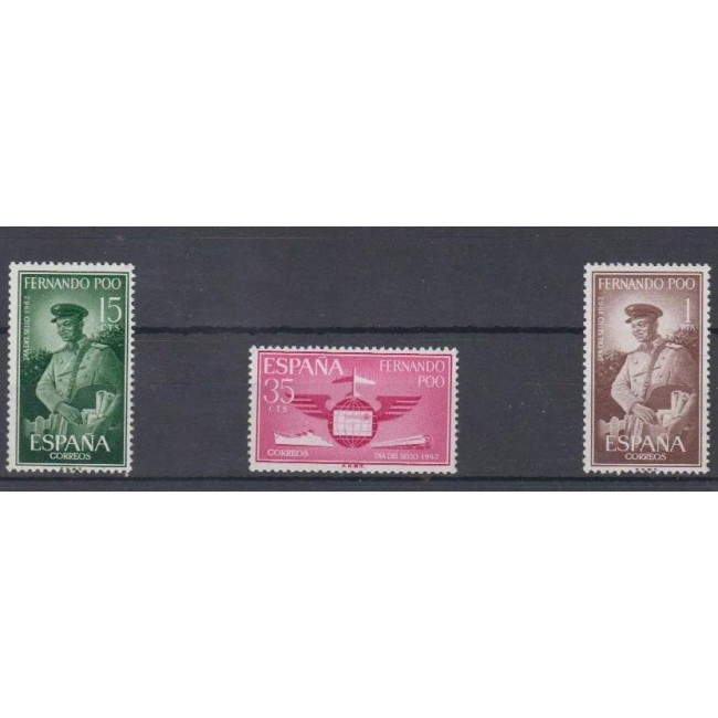Fernando Poo 1962 - Ziua marcii postale, serie neuzata Fernando Poo 1962 - Ziua marcii postale, serie neuzata