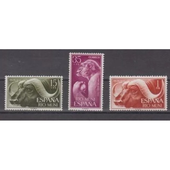 Rio Muni 1962 - Ziua marcii postale, serie neuzata Rio Muni 1962 - Ziua marcii postale, serie neuzata