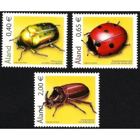 Aland (Finlanda) 2006 - Insecte, fauna, serie neuzata Aland (Finlanda) 2006 - Insecte, fauna, serie neuzata