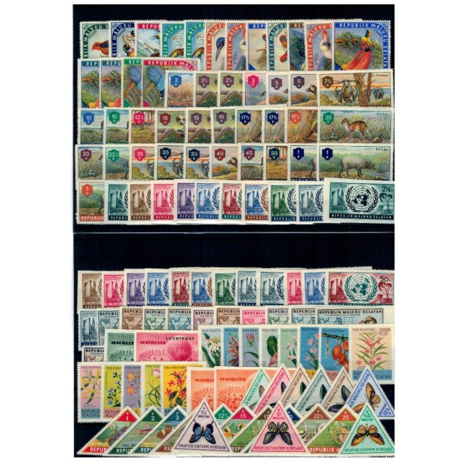 Maluku Selatan (Indonesia) - Lot timbre neuzate