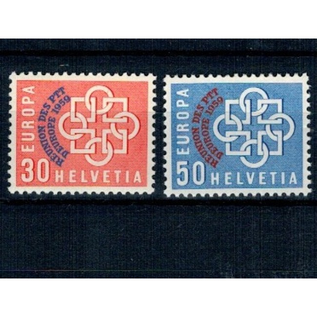Elvetia 1959 - Conferința Posta, telefoane, telecomunicații, supratipar, serie neuzata Elvetia 1959 - Conferința Posta, telefoane, telecomunicații, supratipar, serie neuzata