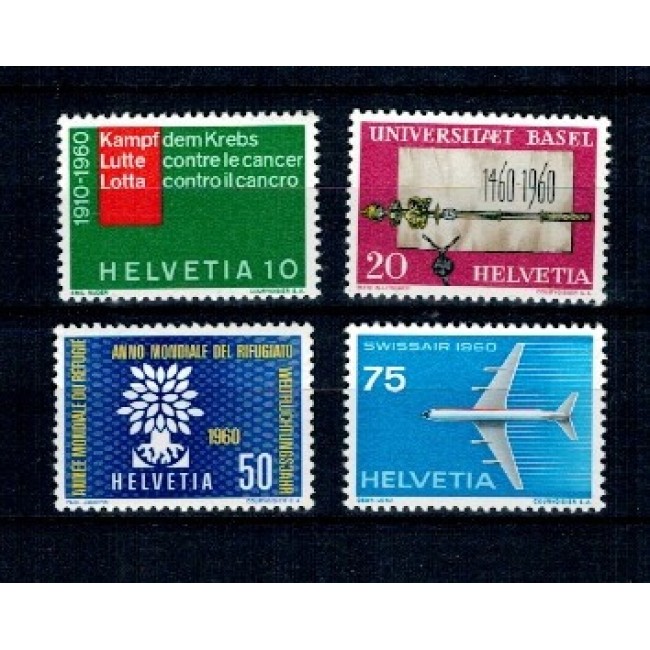 Elvetia 1960 - Aniversari, evenimente, serie neuzata Elvetia 1960 - Aniversari, evenimente, serie neuzata